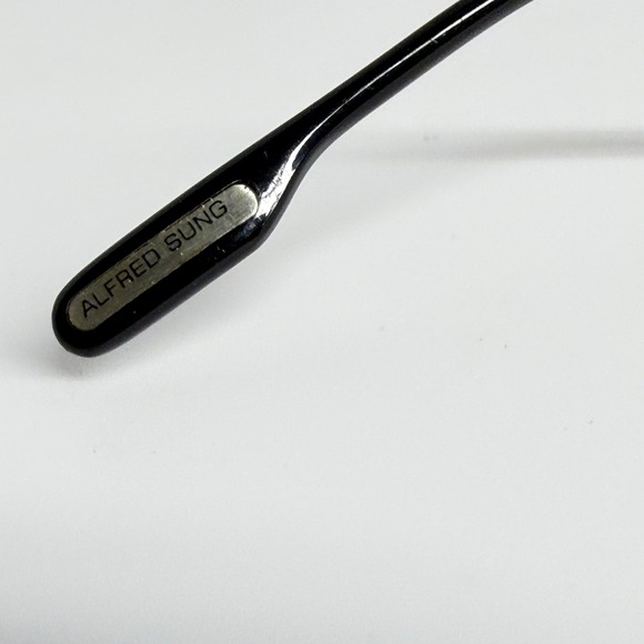 Alfred Sung Eyeglasses Frames Rose Gold‎ Half Rim Oval 180 Flex Temple Korea